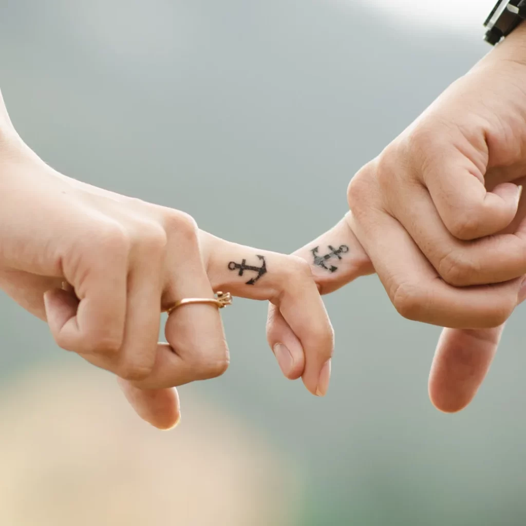 Namorados tatuagem de casal
